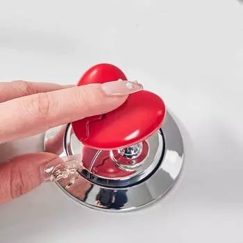 Broken Heart Shape Toilet Press Nail Protector Tank Flush Button Bathroom Supplies жёлтый