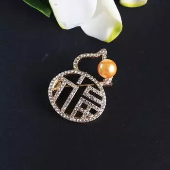 Brooch Anti-Light Buckle, Clothes Button, Pearl Corsage, Gourd, Camellia, Bauhinia, Lotus Brooch