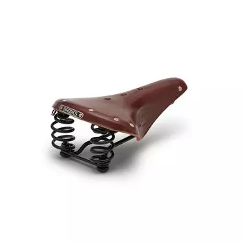 BROOKS Традиционное кожаное седло B17 с пружиной, модель FLYER BROWN коричневый