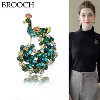 Брошь Phoenix Diamond для женщин, модная, элитная, роскошная, аксессуары для пальто, корсажная булавка
