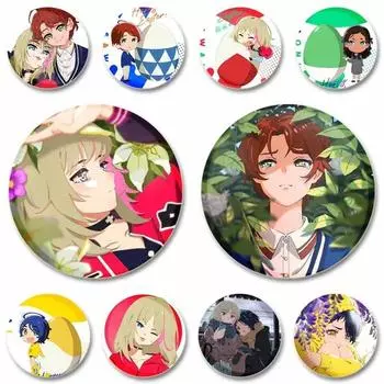 Броши Wonder Egg Priority 32/44/58MM, значок для косплея из мультфильма Ohto Ai, брошь в стиле аниме, эмалевая булавка, ювелирные аксессуары, украшение для рюкзака 32mm(1.25in)