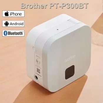 Brother PT-P300BT P-touch Cube принтер этикеток Bluetooth-соединение устройство для изготовления этикеток пишущая машинка для ленты 6/9/12 мм Brother PT p300bt