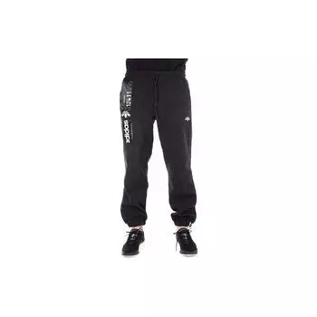 Брюки-джоггеры Adidas Originals x Alexander Wang Polar с принтом логотипа в виде алфавита и манжетами на шнурке Мужские брюки черного цвета CV5248 S