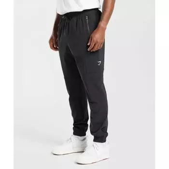 Брюки-карго GYMSHARK Rest Day черные A3A9O BBBB XS