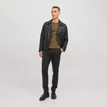 Брюки мужские темно-серые прямые JACK & JONES US 29 / 32 чёрный