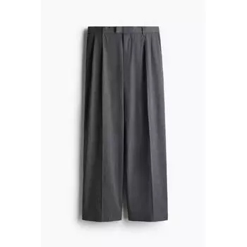 Брюки свободного кроя HM Tailored темно-серые 28