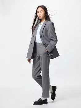 Брюки Uniqlo Smart Ankle Длина 69 73см Длинные 05 GRAY/WOMEN XS