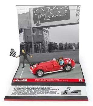 BRUMM Ferrari 375 F1 First Victory 1951 Silverstone фигурка включена BRUMM FERRARI 375 GONZALEZ 1/43 [предмет]