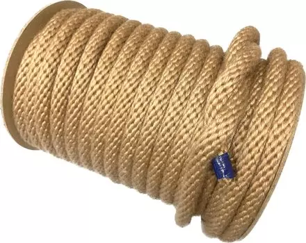 Brushed polyester beige rope 12mm bobbin Thickness (25M winding)
