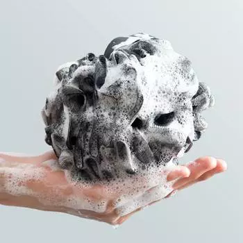 Brushes Bath Flower Super Soft Mesh Body Care Bath Ball Bathroom Supplies Shower Accessories Shower 13*13cm чёрный