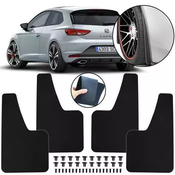 Брызговики брызговики для сиденья SEAT Leon ST Cupra R Mk1 Mk2 Mk3 Mk3.5 Mk4 Ibiza 6l 6j 6k Altea Arona 4Pcs Black