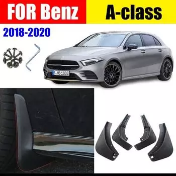 Брызговики для Benz A-класса, крылья Benz A220 A200 A180 A260, брызговики для крыльев, брызговики, автомобильные аксессуары темно серый