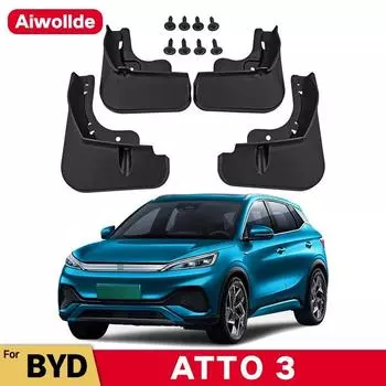 Брызговики для BYD Atto 3 EV 2022 2023 4 шт. Брызговики Брызговики Передние Задние Крыла Авто Styline Автомобильные Аксессуары BYD Atto 3
