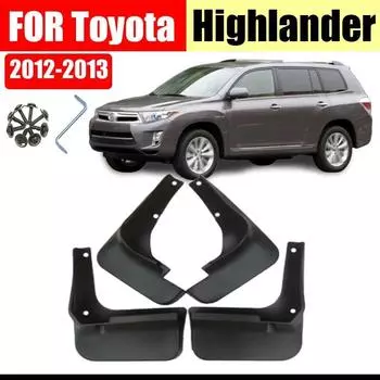 Брызговики для Highlander, брызговики Fender Highlander, брызговик, брызговики, крылья, автомобильные аксессуары, передние и задние, 4 шт. темно серый