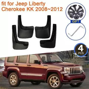 Брызговики для Jeep Liberty Cherokee KK 2008 ~ 2012, аксессуары 2009 2010 2011, брызговики, переднее заднее колесо, крыло