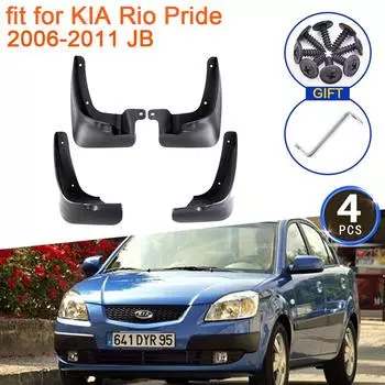 Брызговики для KIA Rio Pride 2006 2007 2008 2009 2010 2011 JB брызговики, брызговики, крыло, передние и задние колеса автомобиля