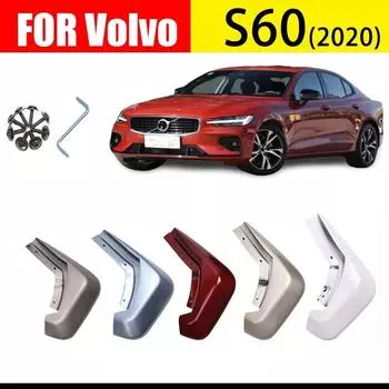 Брызговики для новых крыльев Volvo s60, брызговики для VOLVO S60, брызговики для крыльев, автомобильные аксессуары, передние и задние, 4 шт. Black plastic