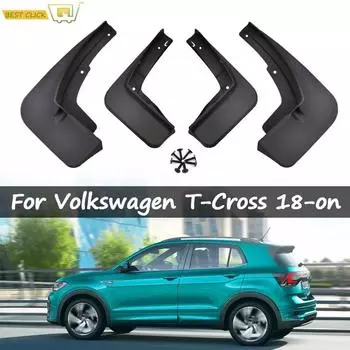 Брызговики для Volkswagen VW T-Cross 2018, брызговики, брызговики, переднее и заднее крыло, защита
