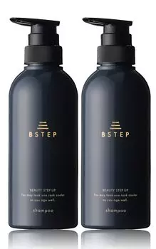 BSTEP Shampoo Шампунь для кожи головы с упругостью и эластичностью x для мужчин [для волос 400 мл] (Набор 2)