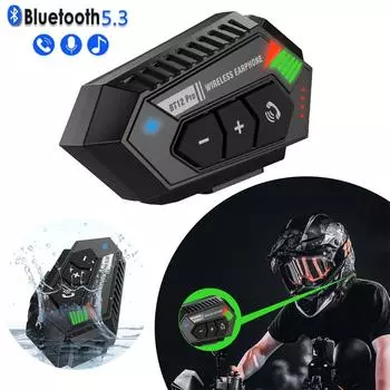 BT12 Pro 2000 мАч мотоциклетный шлем Bluetooth гарнитура беспроводной громкой связи стерео водонепроницаемый музыкальный плеер для мото наушников