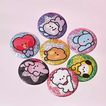 BT21 Набор значков Minini Lucky Gacha Mini Can 7 шт. 7 SET