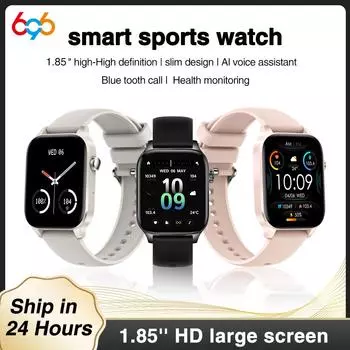 Bt Call Smartwatch 1,85 дюйма 240*286 HD квадратный экран 250 мАч аккумулятор смарт-часы спортивный сон монитор сердечного ритма пульт дистанционного управления