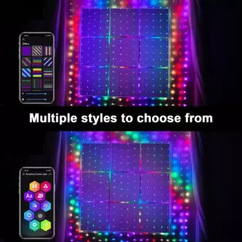 BT DIY Программирование Умный дом Приложение Подсветка для штор RGB Фантомное управление цветовой точкой Кожаный провод