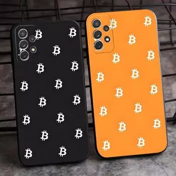Чехол для телефона Btc Bitcoin для Sumsung A02 A13 A31 A21 A33 A22 A53 A52 A73 A32 A50 A20 A40 A23 Задняя крышка Samsung A20e