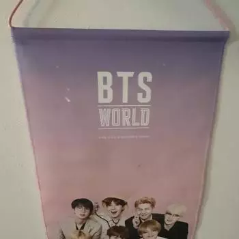 BTS Bts World Bee Wall Значок Флаг