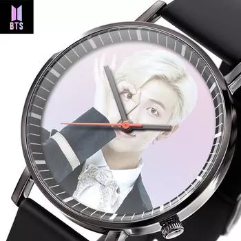 BTS мужские роскошные брендовые часы с большим циферблатом, мужские водонепроницаемые кварцевые наручные часы, спортивные женские часы с хронографом