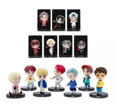 BTS TinyTAN Mattel Мини Фигурки, RM SUGA JIN JIMIN J-HOPE JUNG KOOK, Подлинные Официальные Товары, KPOP, KBeauty, Бесплатные Образцы RM