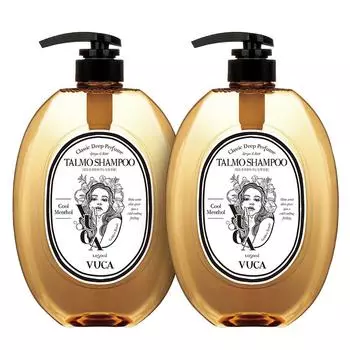 Buca Classic Deep Perfume Golden Repair Шампунь против выпадения волос с прохладным ментоловым ароматом, 1,05 л, 2 шт.