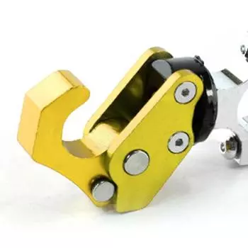 Buckle Folding Hook Strong Bearing Aluminum Alloy Folding Hook for Motorcycle Scooter Bike GOLD золотой