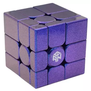 Bucubke GAN Mirror M UV Cube Magnetic 3x3 Irregular Shape Cube Gan Mirror UV Purple Cube Magnet Puzzle Magic Cube 3x3x3 Gun Mirror UV Cube UV Coated