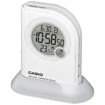 Будильник CASIO [волноприемник] белый DQD410J7JF [с функцией цифрового автоматического радиоприема]
