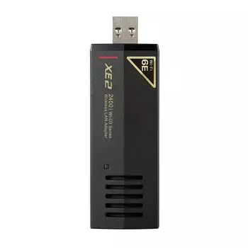 Buffalo 6E 11ax 6GHz Wireless LAN Handset Совместимый Тип Антенны Драйвер Wi-Fi USB3.2 (Ген1) Встроенный Встроенный WI-U3-2400XE2/N чёрный