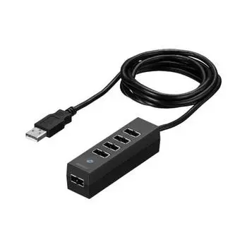 BUFFALO Both USB hubs Both USB ports adopt USB 2.0 hub 5 port type Black BSH5UD20BK