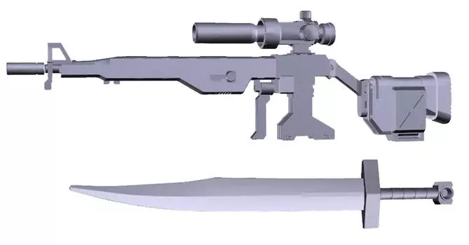 Builders Parts System Оружие 004 1/144