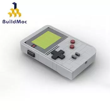 BuildMoc мини-игровая консоль, набор строительных блоков, сборка контроллера, машина, идея, кирпичи, игрушки для детей, день рождения, Рождество 111PCS