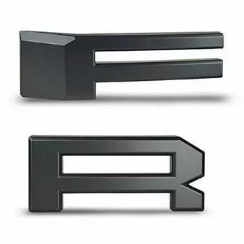 Буквы F & R для ford F150 2004-2008 в стиле raptor, матовый черный