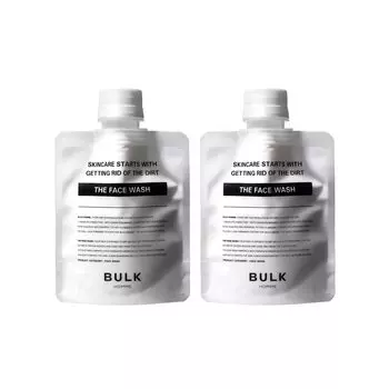 BULKHOMME THE FACE WASH 100 г Набор из 2 средств для умывания лица Уход за кожей Густая пена для умывания пор Краткое описание BULKHOMME THE FACE WASH (Мужской мужской комплект)