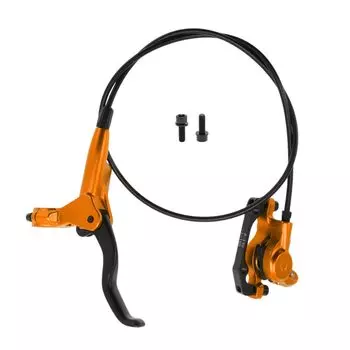 BULLSPANN Bicycle Brake Lever Front Aluminum with 850mm Bicycle Maintenance Compatible with Road and Orange Set, Right, Alloy, Wire, Lightweight, оранжевый