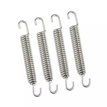 BULLSPANN Motorcycle Universal Exhaust Pipe Springs 80mm Stainless Steel Exhaust Pipe Spring Hook Retrofit
