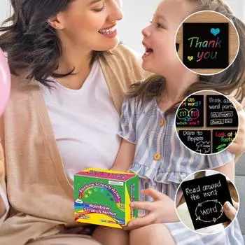 Бумага DIY красочная книга для скретч-картины на день рождения, фестиваль, скретч-картина One Size