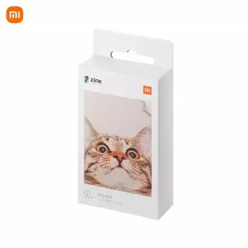Бумага для карманного принтера Xiaomi ZINK, самоклеящаяся фотобумага с цветной печатью, 3-дюймовый мини-карманный фотопринтер, 10-100 шт. бумаги