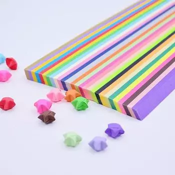 Бумага для звезд желаний 23*1 см, однотонные полоски бумаги для звезд конфетного цвета, счастливая бумага для оригами, складные стопки звезд 540 шт. 1030 шт.
