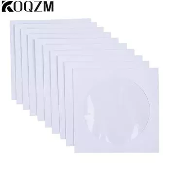 Бумажные пакеты для дисков Упаковочные пакеты для дисков CD DVD Бумажные конверты для дисков Конверты для хранения Коробки с прозрачным окном Откидные крышки