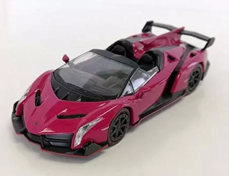 Bunka Original Scale Mini Car Series Lamborghini Veneno Roadster Magenta Готовый продукт 1/64