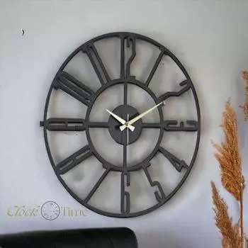 Bunnela Металлические Черные Современные Настенные Часы 41X41 См