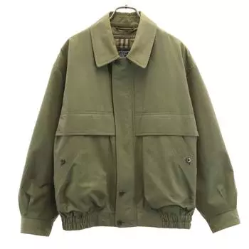 Burberrys 90s Old Long sleeve Blouson L Olive Jacket with padded liner Men s Used